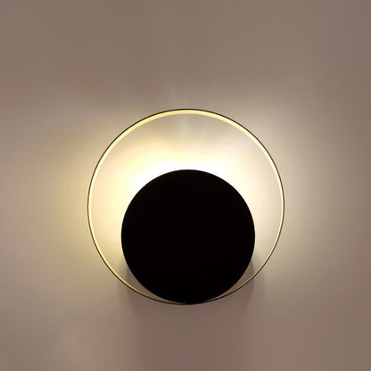 Rynx | Modern Minimalist Iron Circle Ring 1-Light Wall Sconces Lamp For Bedroom