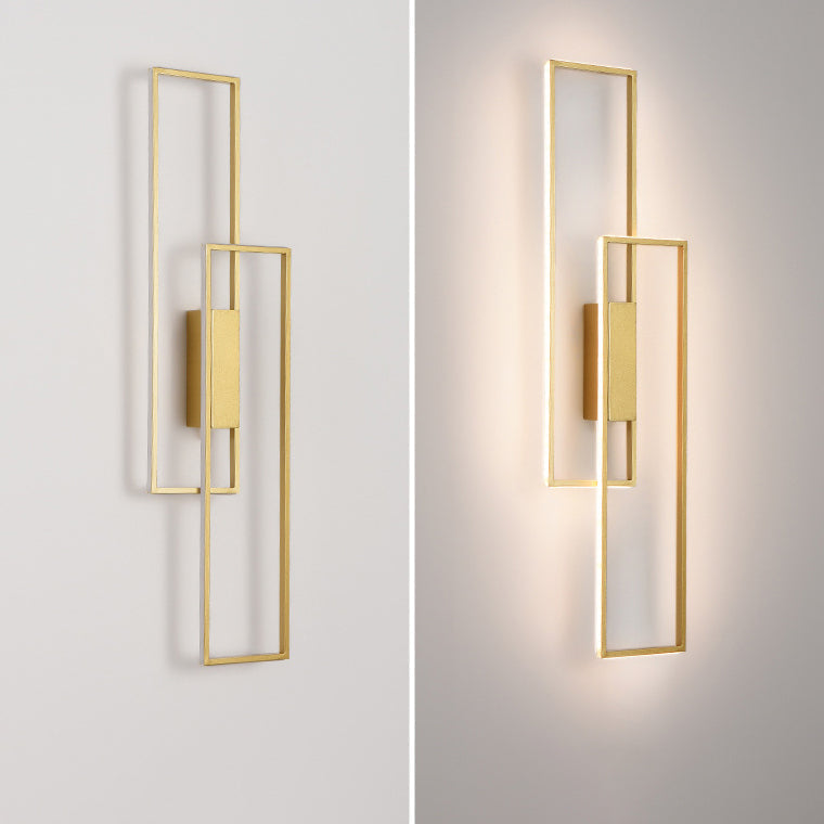 Rynx | Lineva LED Wall Light | Minimalist Rectangle Design | Silicone & Iron | Living Room Lighting