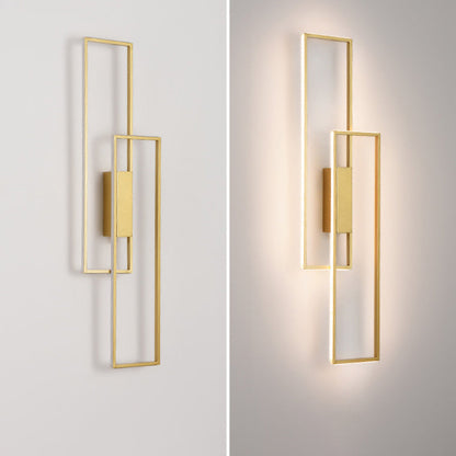 Rynx | Lineva LED Wall Light | Minimalist Rectangle Design | Silicone & Iron | Living Room Lighting