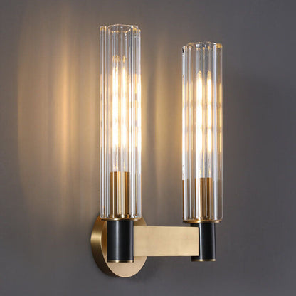 Rynx | Gloriana Crystal Wall Sconce | Modern Brass | 1/2 Lights | Elegant Lighting