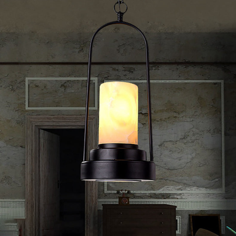 Rynx | HempCandle Industrial Pendant Light | Vintage Rope Design | 1-Light LED Hanging Lamp | Rustic Style