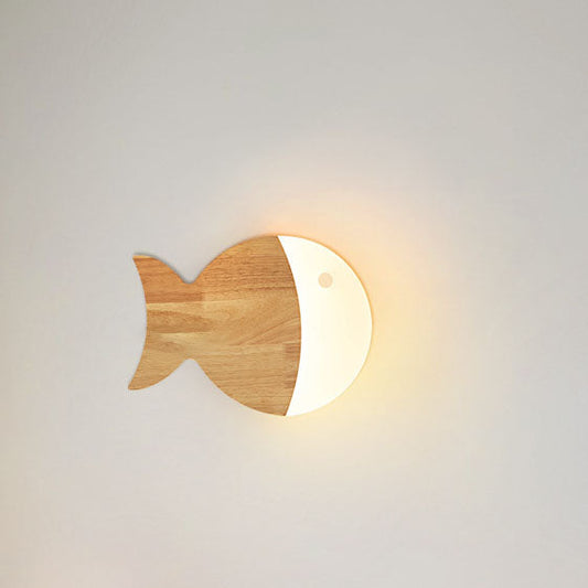 Rynx | Nordic Creative Simple Wood Art Small Fish LED Lamp