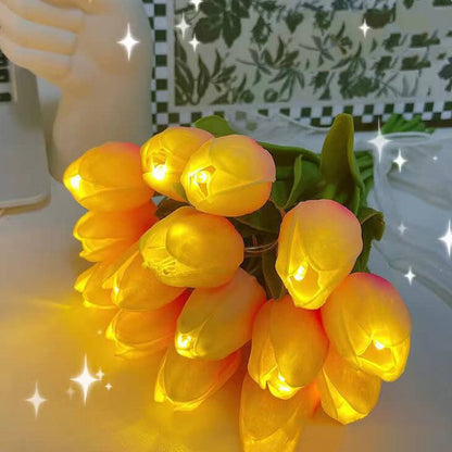 Rynx | Florina TulipGlow LED Table Lamp | Tiffany Style | Flower Decoration | 10/15 Light Design