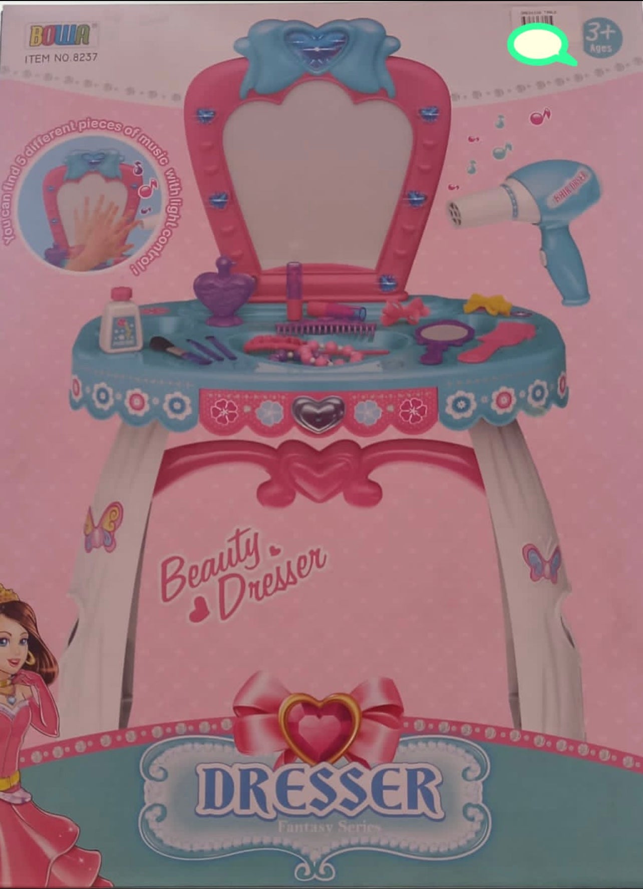 Rynx | Kids Role Play Toy Mini Pretty Makeup Table