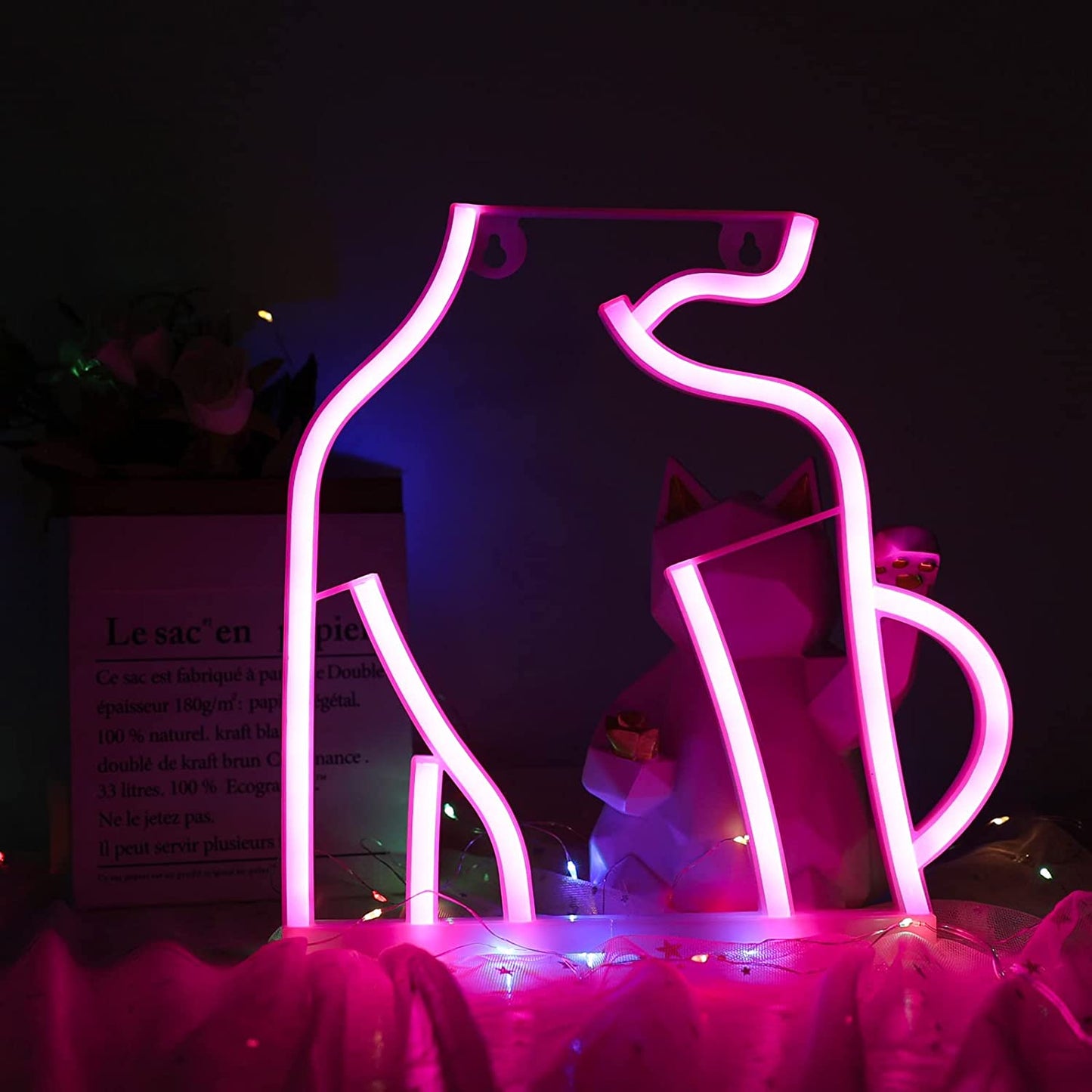 Rynx | Women's LED Neon Back Silhouette Sign