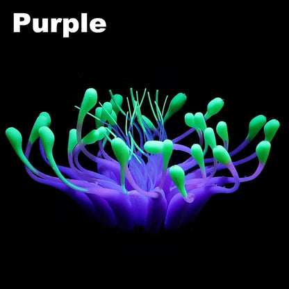 Rynx | Aquarium Glowing Coral Effect Silicone Decoration