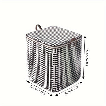 Rynx | Foldable Houndstooth Storage Bins with Handles
