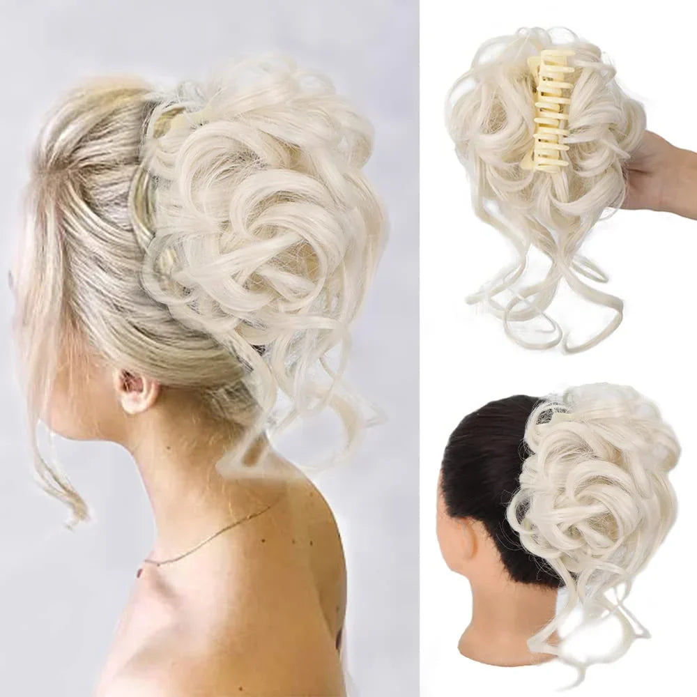 Rynx | Rose Curlybun: Instant Curly Bun Hair Clamp