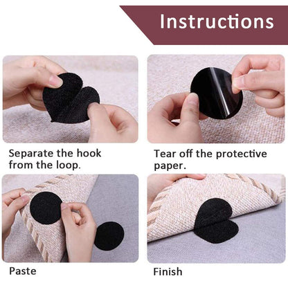 Rynx | Double-sided Velcro points Non-slip fixation stickers (5 pairs / set)