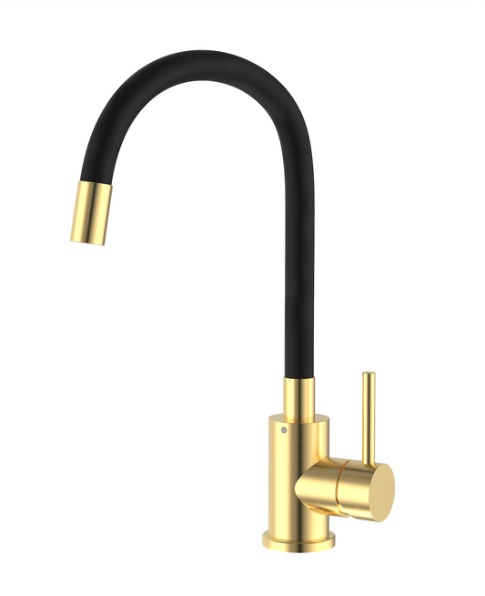 Rynx | HF-5966 Gold Stand Kitchen Faucet – Modern Design and Ultimate Comfort!