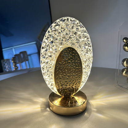 Rynx | FeatherLamp - USB Touch Table Lamp with Peacock Feather Design, Infinite Dimmable LED Light