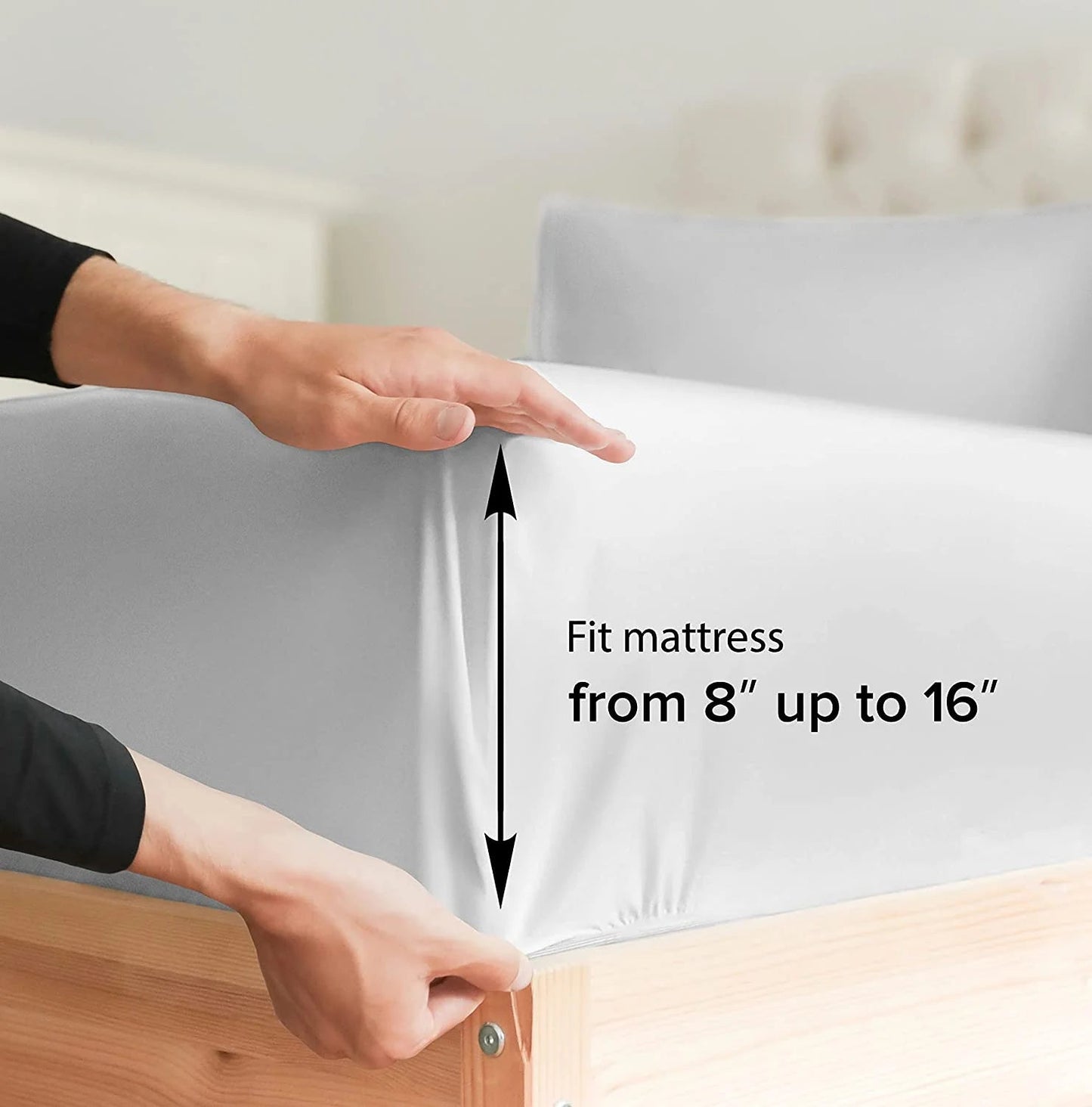 Rynx | 4-piece deep pocket cooling bedding set in bamboo rayon