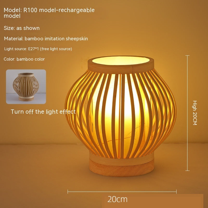 Rynx | Japanese retro-atmosphere bedroom nightstand lamp