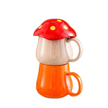 Rynx | Creative Mushroom Ceramic Mug Student Lover Mug