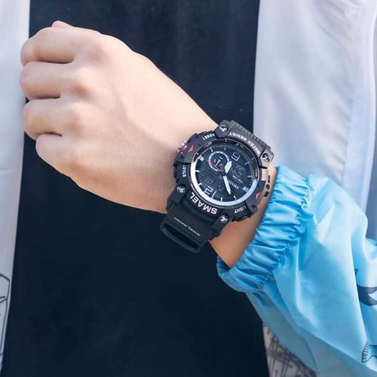 Rynx | Men's waterproof sports wristwatch with date and multifunction LED alarm stopwatch