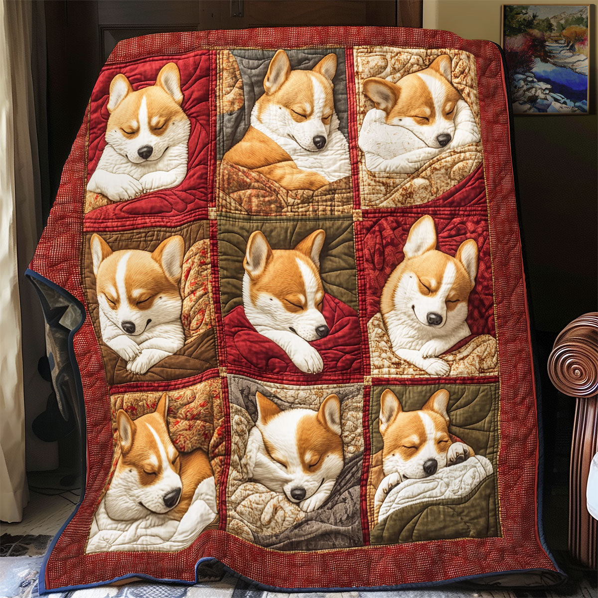 Rynx | Corgi Love Wrapped Blanket