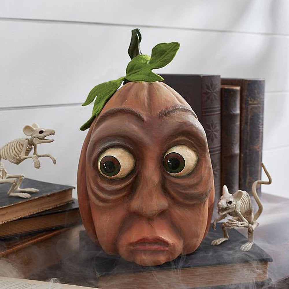 Rynx | Funny Pumpkins for Fall Decorations, Pumpkins with Faces, Halloween Pumpkin Decoration Statue for Wedding Thanksgiving Home Table Decor