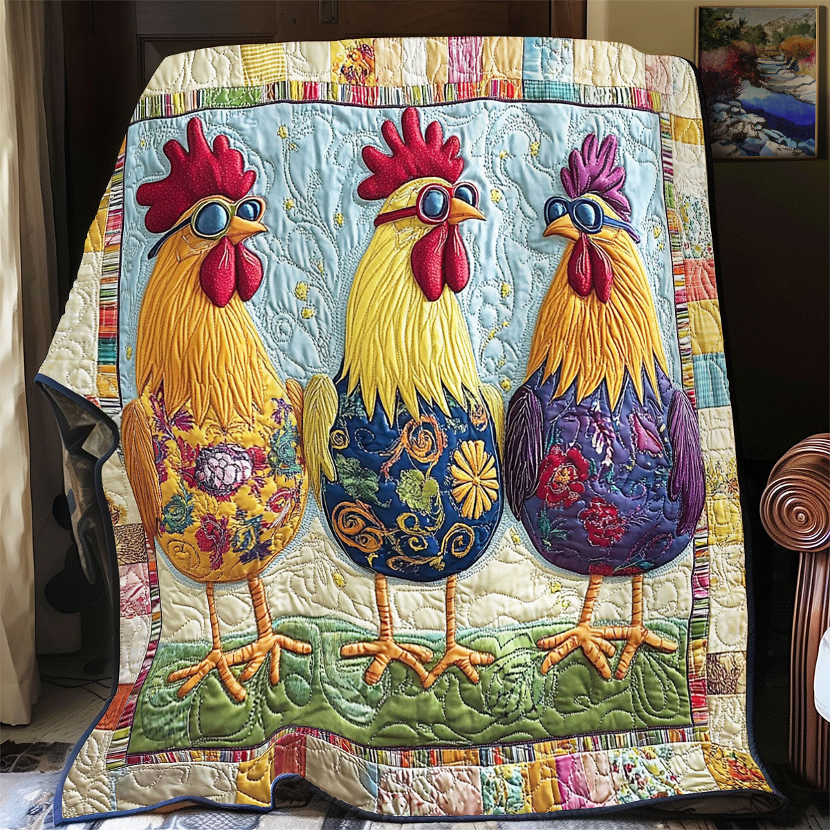 Rynx | Fashion Three Hen Quilt