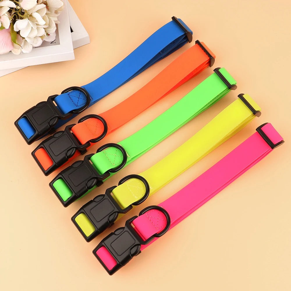 Rynx | Waterproof PVC Dog Collar Anti-Dirt and Easy to Clean for Small, Medium and Large Dogs