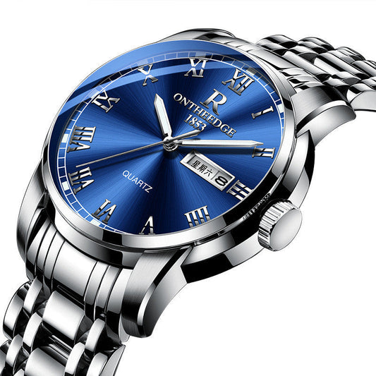 Rynx | Men's Three Hand Business Steel Watch Quartz Watch
