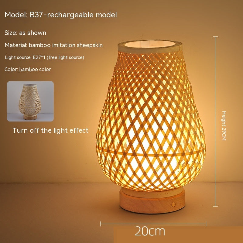 Rynx | Japanese retro-atmosphere bedroom nightstand lamp