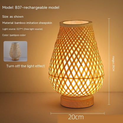 Rynx | Japanese retro-atmosphere bedroom nightstand lamp