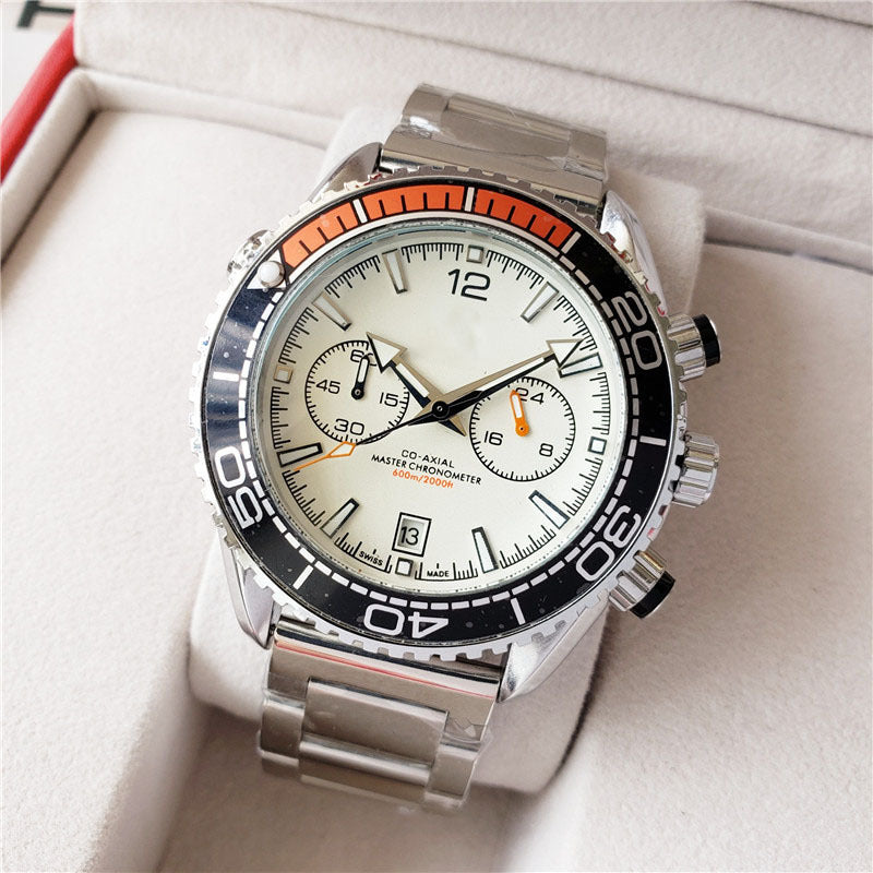 Rynx | Simple Two Eyes Five Hands Calendar Men's Quartz Watch