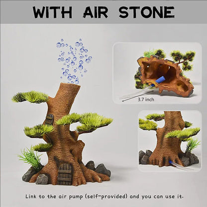 Rynx | Realistic Tree Trunk Aquarium Ornament