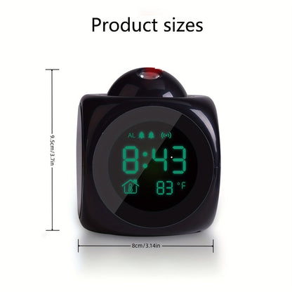 Rynx | TimeCast - LCD Digital Alarm Clock with Sleep Timer