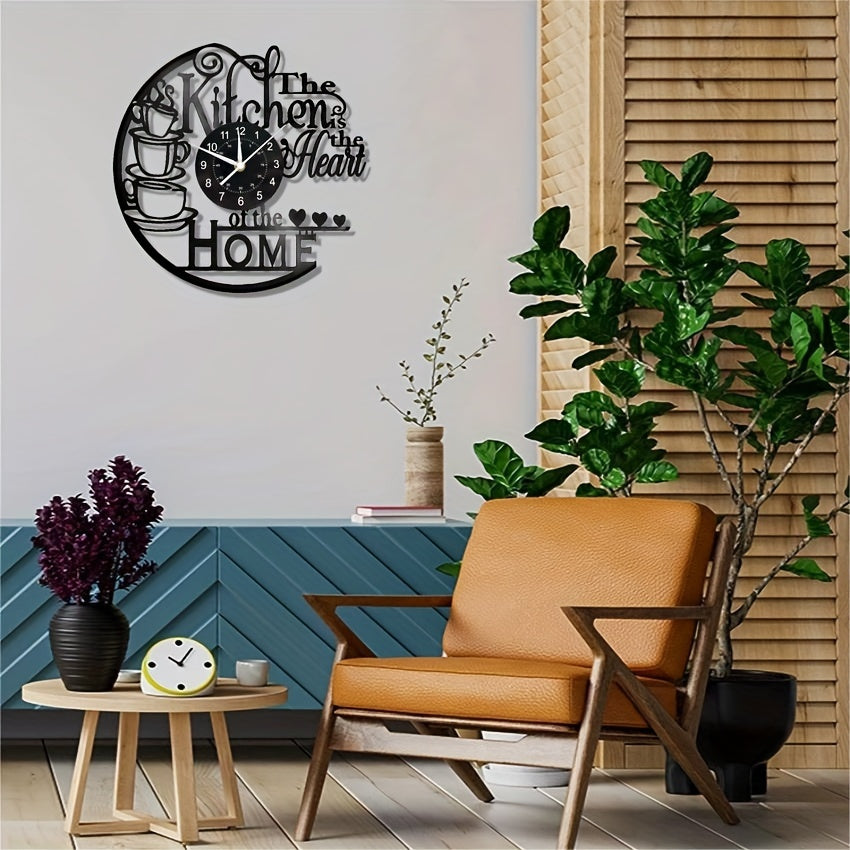 Rynx | Vinyl Record Wall Clock - Silent Clock for Living Room, Bedroom, and Kitchen