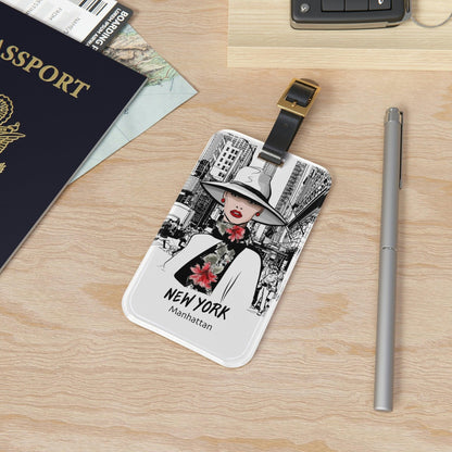 Rynx | Personalized chic acrylic luggage tags - stylish travel essential