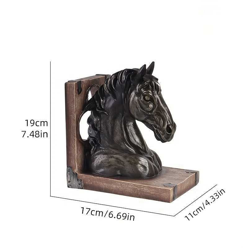 Rynx | HorseHead - Wooden Head Bookends for Modern Decoration