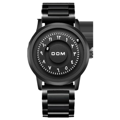 Rynx | Magnetic hanging Men's silver watch with steel bracelet