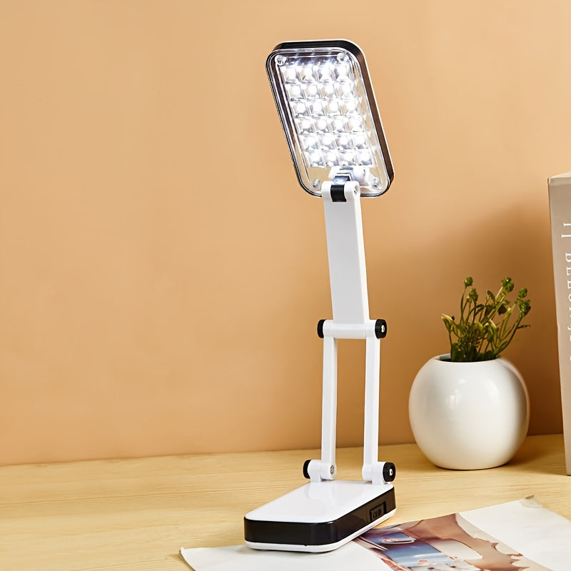 Rynx | BrightFlex - Eye-Protecting LED Table Lamp with Folding Swing Arm, Battery and USB Dual Power Supply