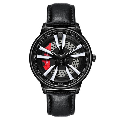 Rynx | Men's Creative Cool Dial Rotating Wheel Quartz Watch