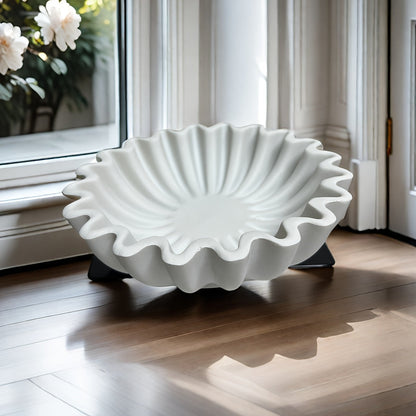 Rynx | EleganceBowl - Harp Comes with Ridges & Wavy Edges for Living Room Decor