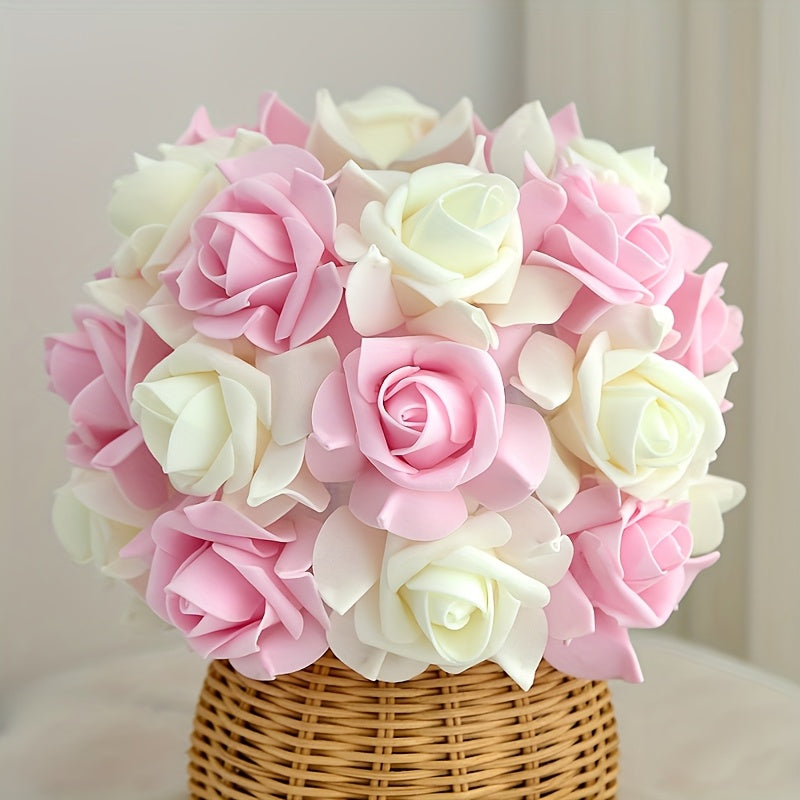 Rynx | FloraGlow - Art Deco USB Rose Table Lamp with Polished Base and Light Bulb