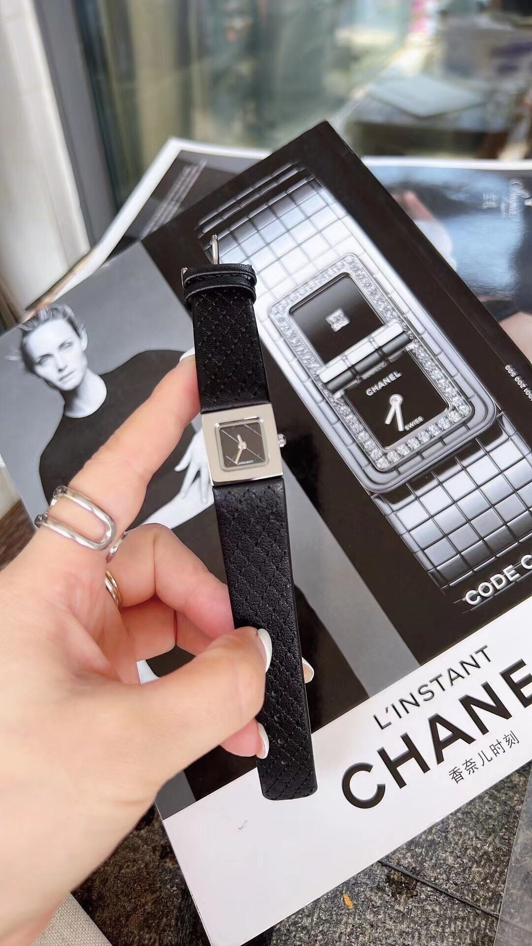 Rynx | Square Retro Design Women's Leather Watch