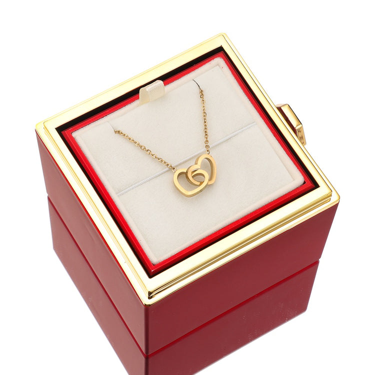 RYNX | [Ideal Gift] Eternal Rose Box - With Engraved Necklace & Artificial Rose