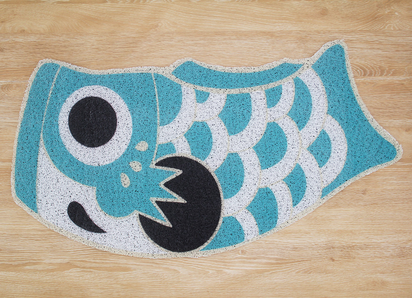 Rynx | Cute lake blue koi fish bath mat