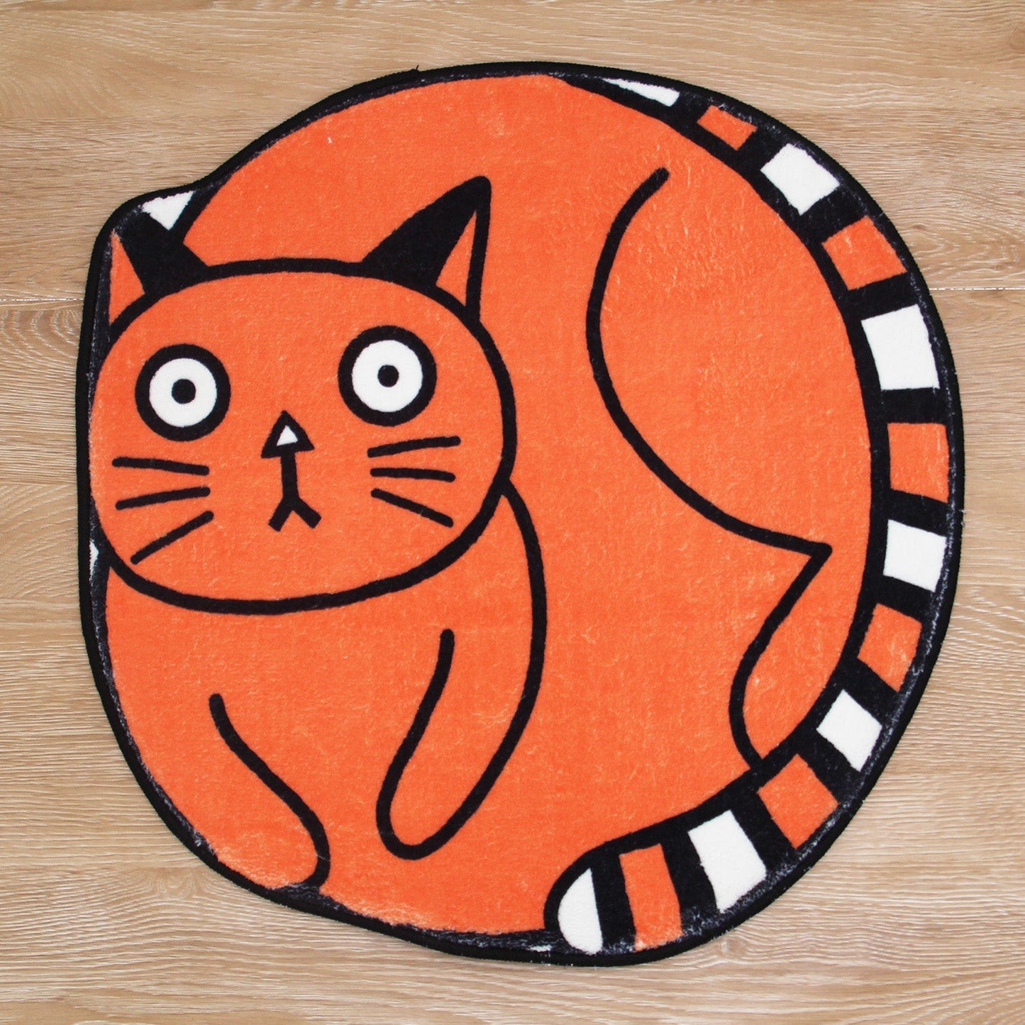 Rynx | Orange Funny Cat Bath Mat