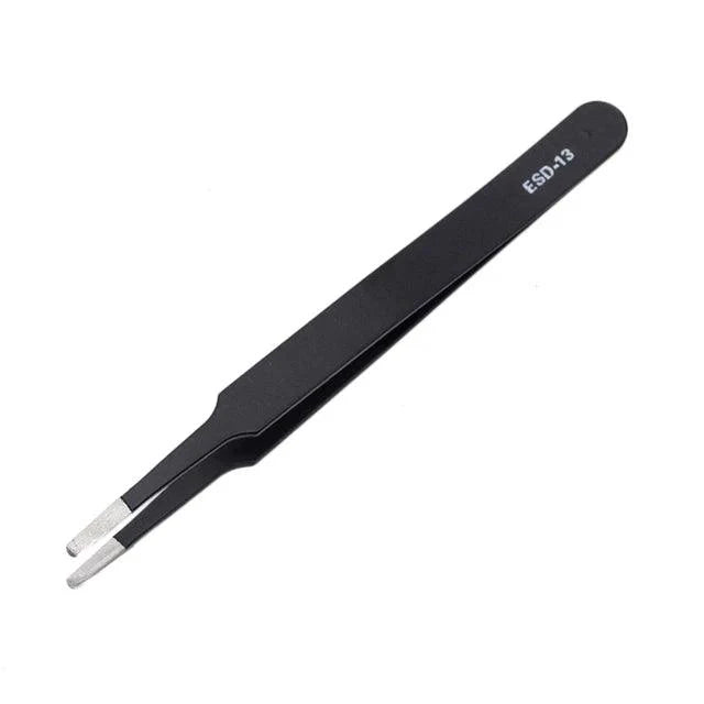 Rynx | Precision ESD Stainless Steel Tweezer Set - 6 Pieces for Delicate DIY Projects