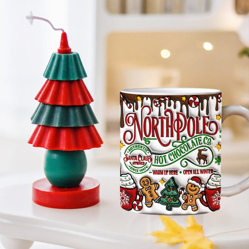 Rynx | 3d Christmas Gingerbread Man Ceramic Coffee Mug