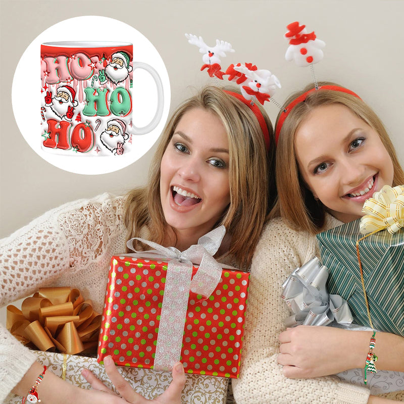 Rynx | 3d Christmas Gingerbread Man Ceramic Coffee Mug