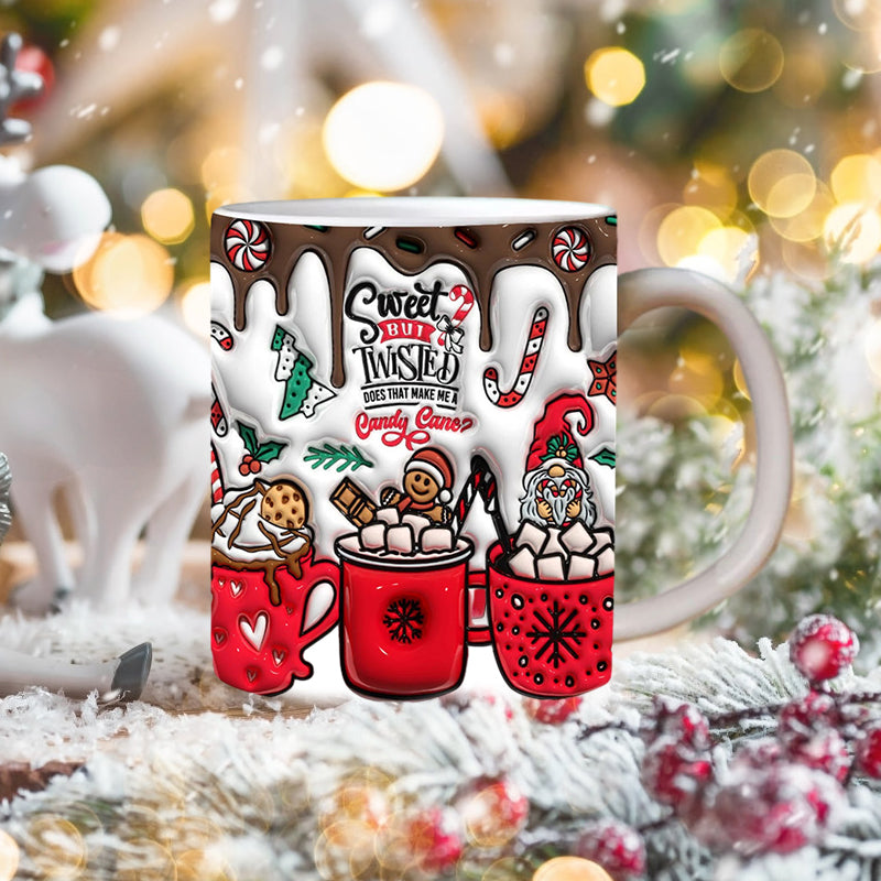 Rynx | 3d Christmas Gingerbread Man Ceramic Coffee Mug