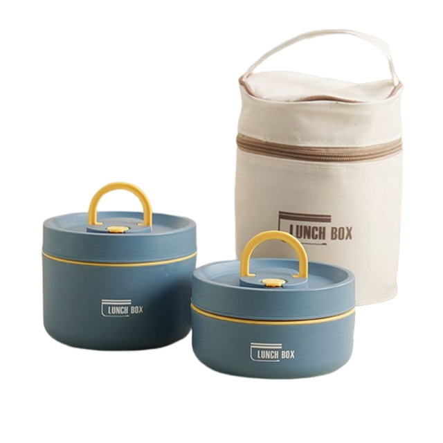 Rynx | IsoPro™ Multi-layer Insulated Lunch Box | Thermo Box for Hot and Cold Dishes | FREE Carry Bag