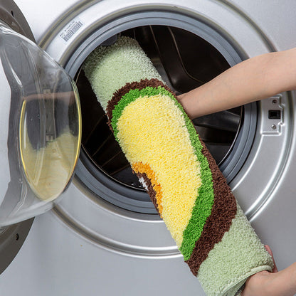 Rynx | Beautiful avocado and lemon bathroom mat