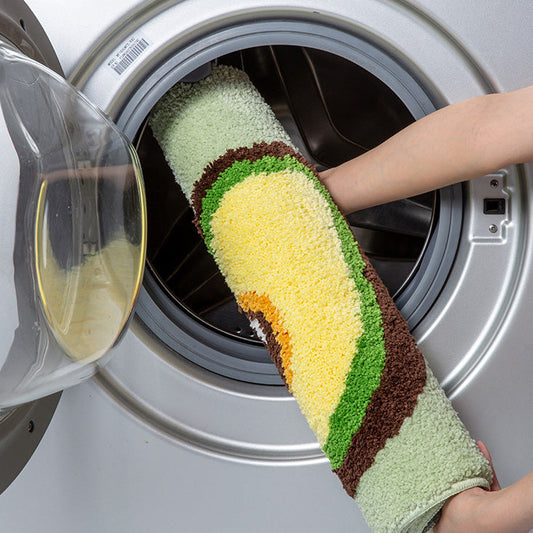 Rynx | Beautiful avocado and lemon bathroom mat