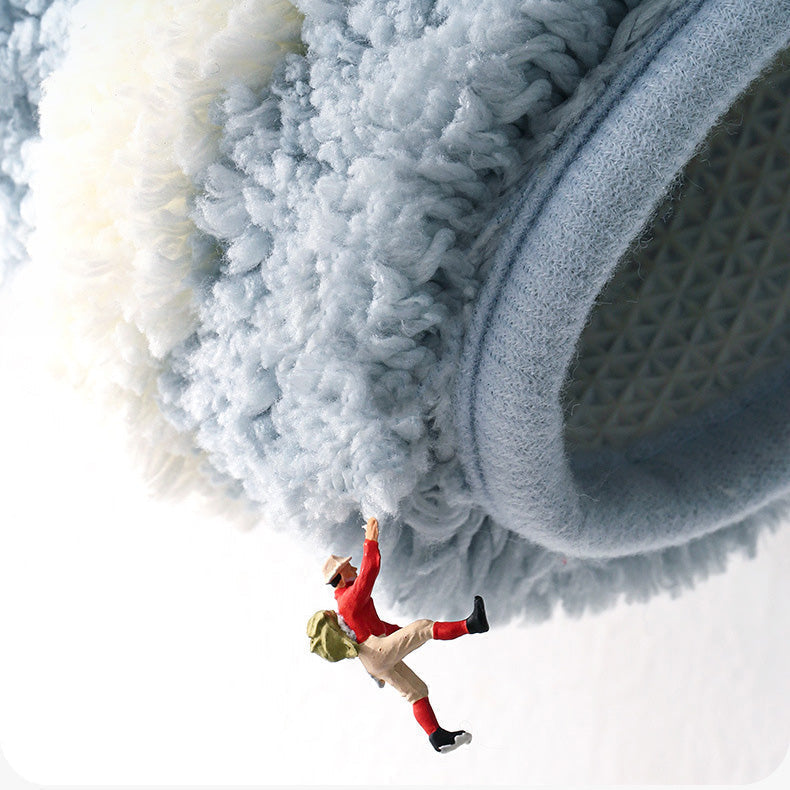 Rynx | Blue solid woven bath mat