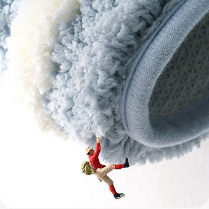 Rynx | Blue solid woven bath mat